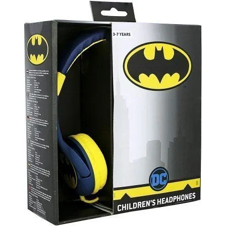 OTL Auriculares Infantiles Batman Bat Signal Azules y Amarillos OTL Auriculares Infantiles Batman Bat Signal Azules y Amarillos